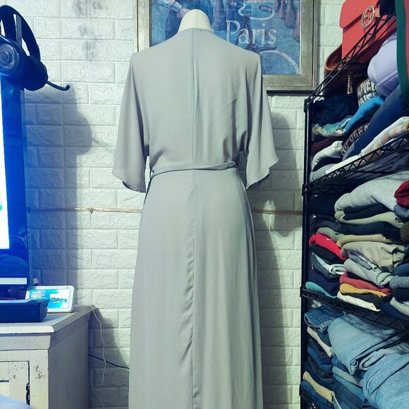 Preowned Standards & Practices Wrap Around Maxi Dress Size M - Picture 6 of 9